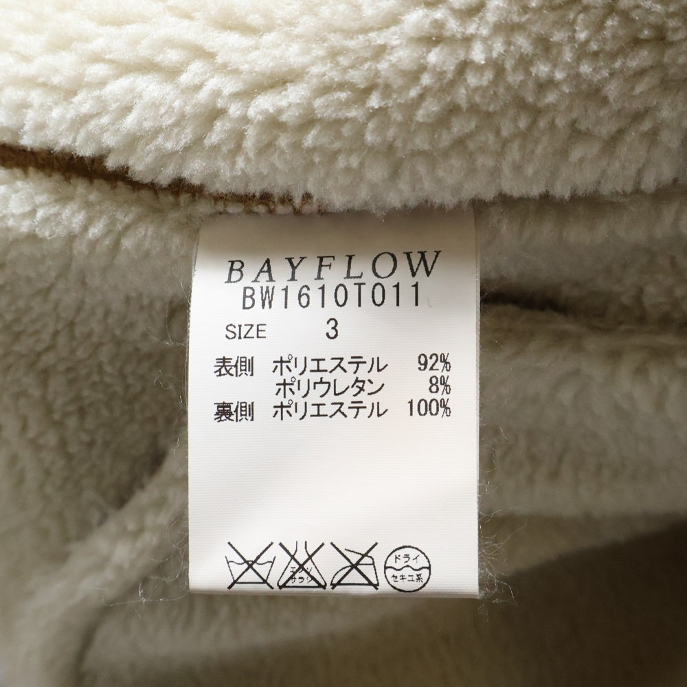 BAYFLOW(ベイフロー) フェイクムートンコート ブラウン BW1610T011