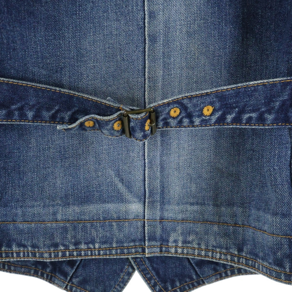 NO BRAND(ノーブランド) (BAGARCH バガーチ) デニムベスト インディゴ BH-452