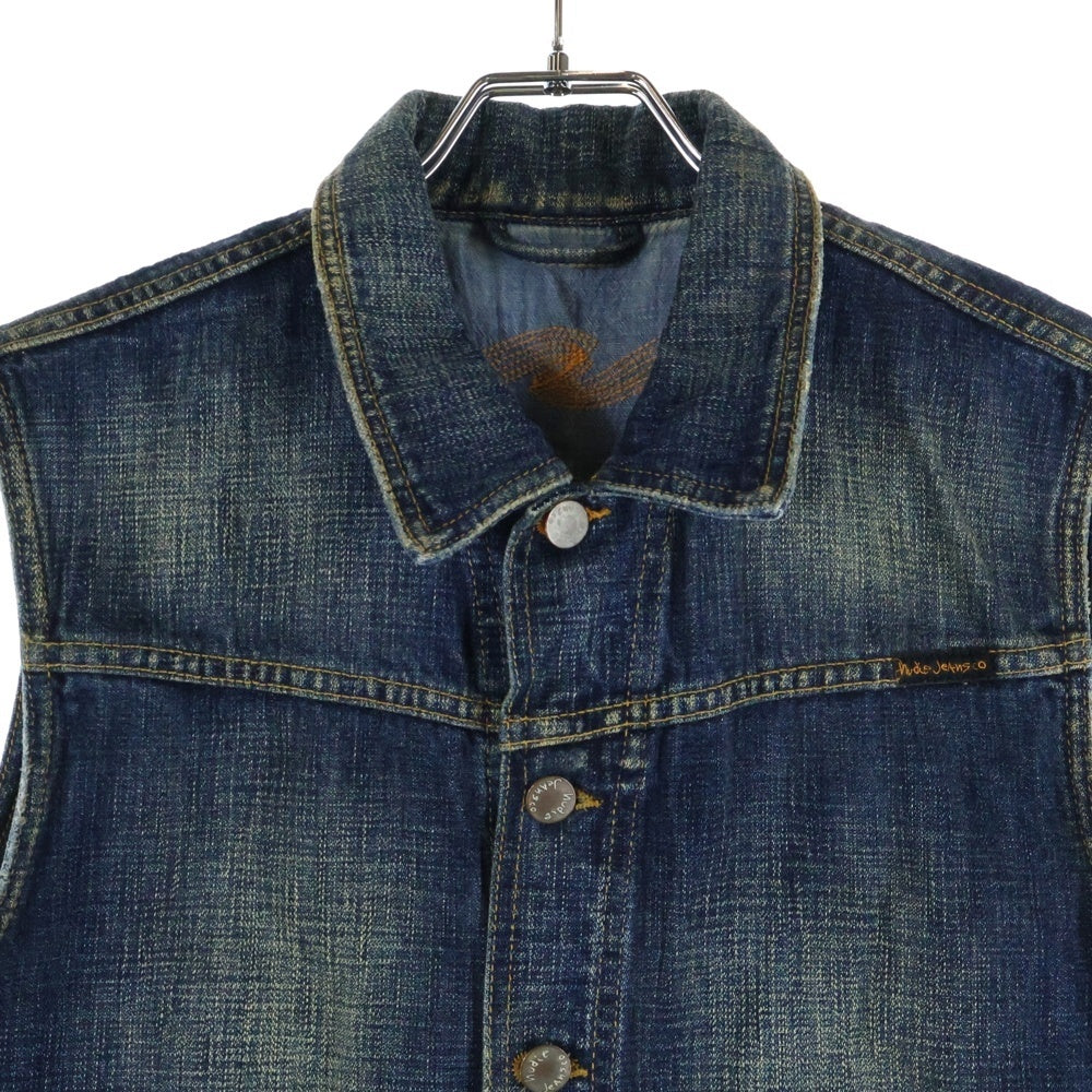 nudie jeans(ヌーディージーンズ) デニムベスト インディゴ NJ3030