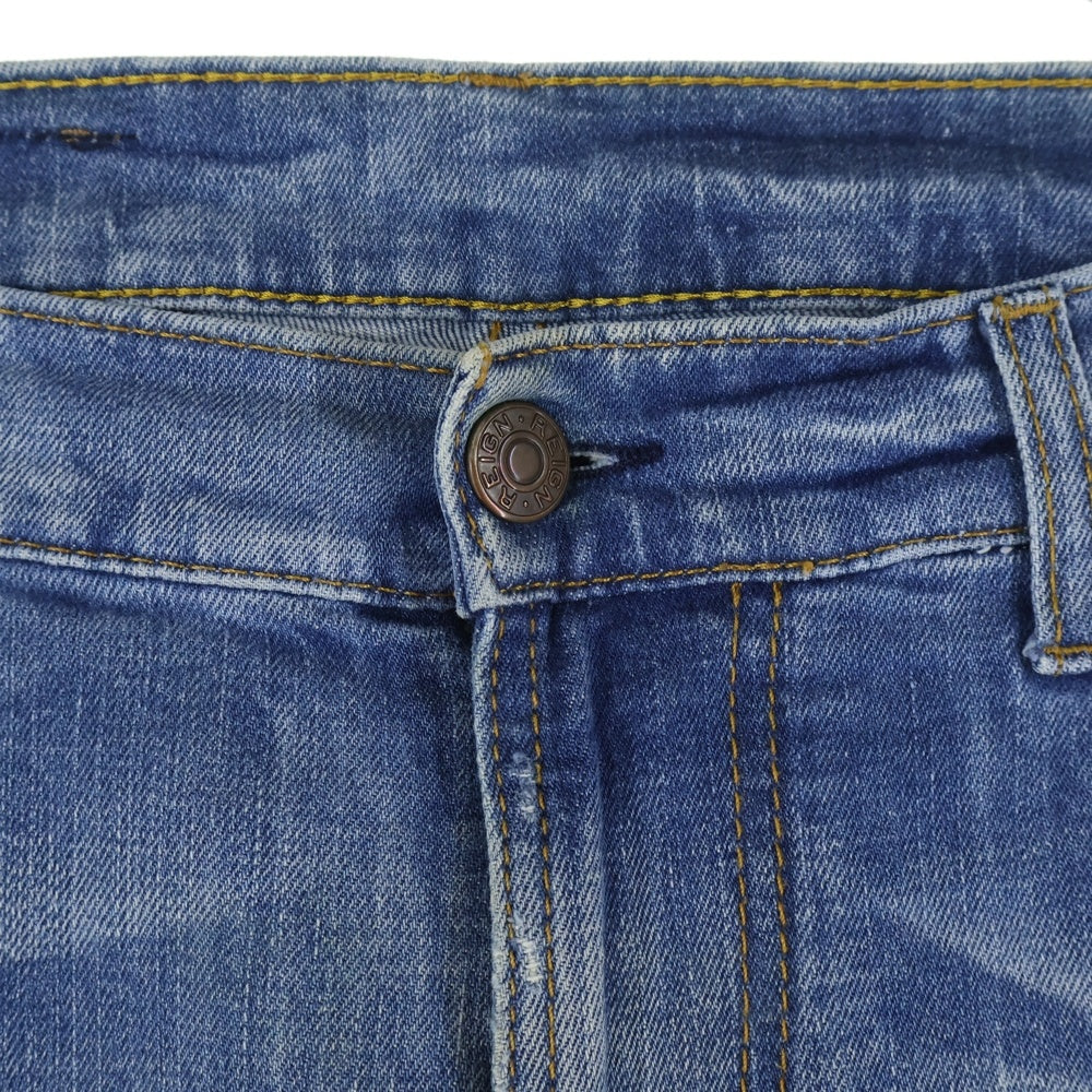 REIGN(レイン) スター刺繍 デニムパンツ インディゴ 70241115