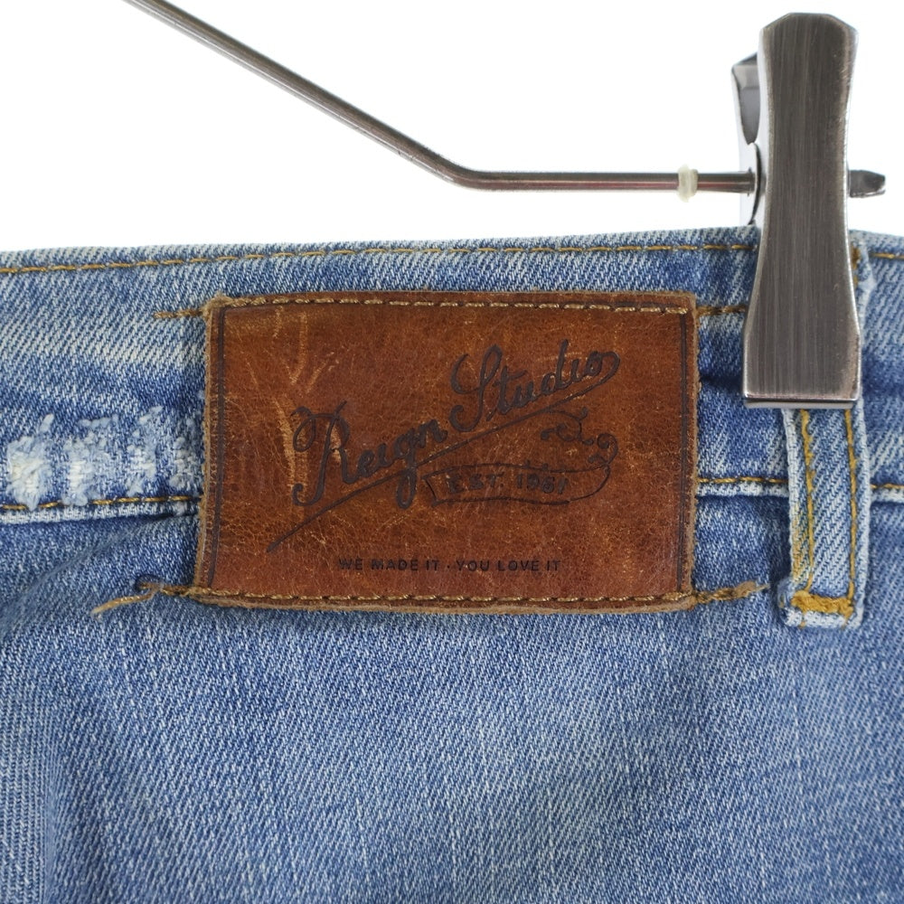 REIGN(レイン) スター刺繍 デニムパンツ インディゴ 70241115