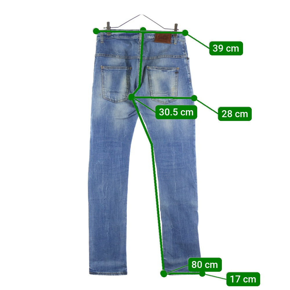 REIGN(レイン) スター刺繍 デニムパンツ インディゴ 70241115