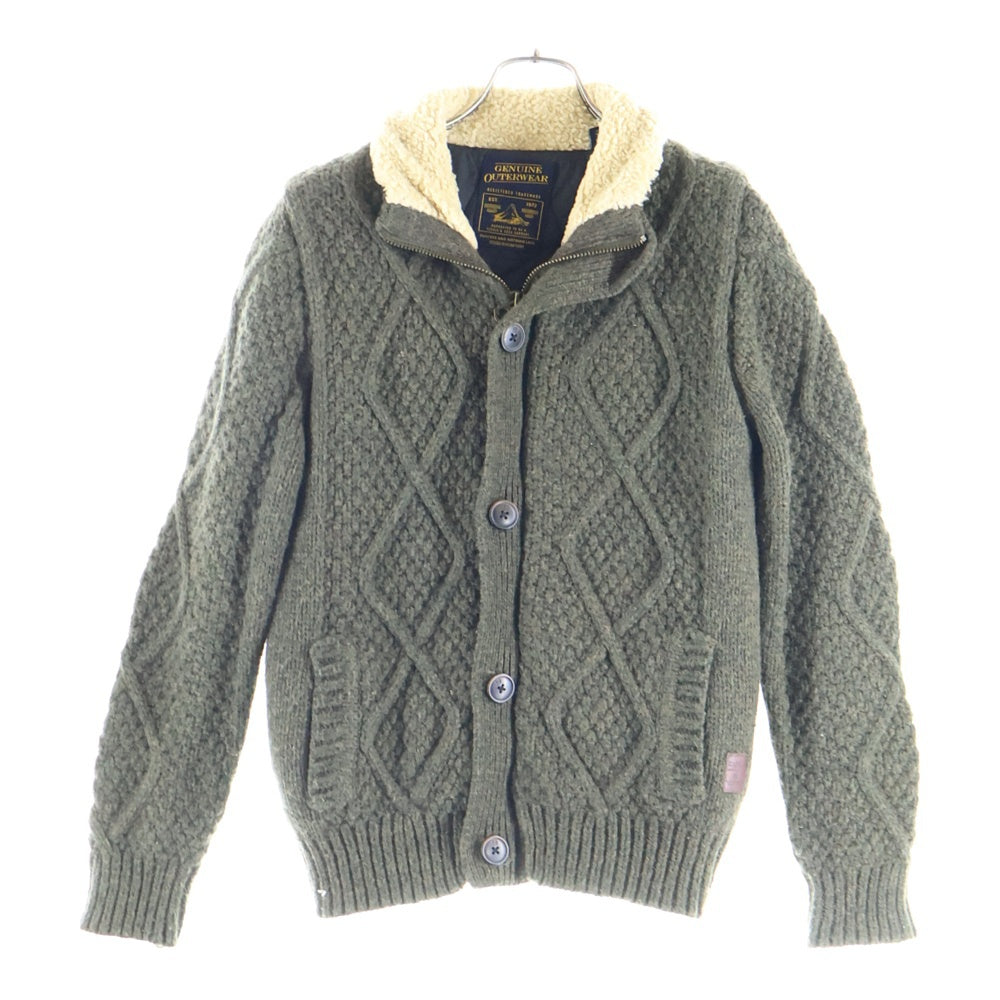 SCOTCH&SODA(スコッチ アンド ソーダ) ケーブルニットジャケット カーキ