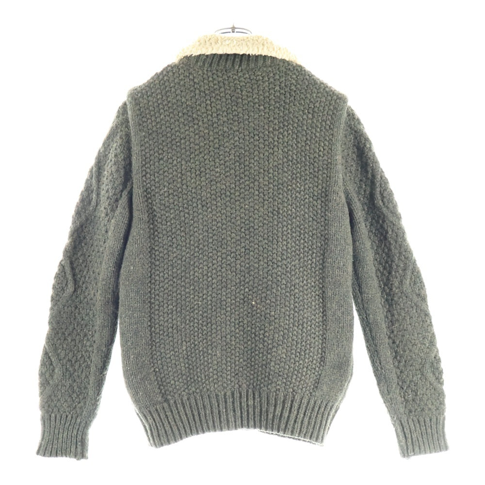 SCOTCH&SODA(スコッチ アンド ソーダ) ケーブルニットジャケット カーキ