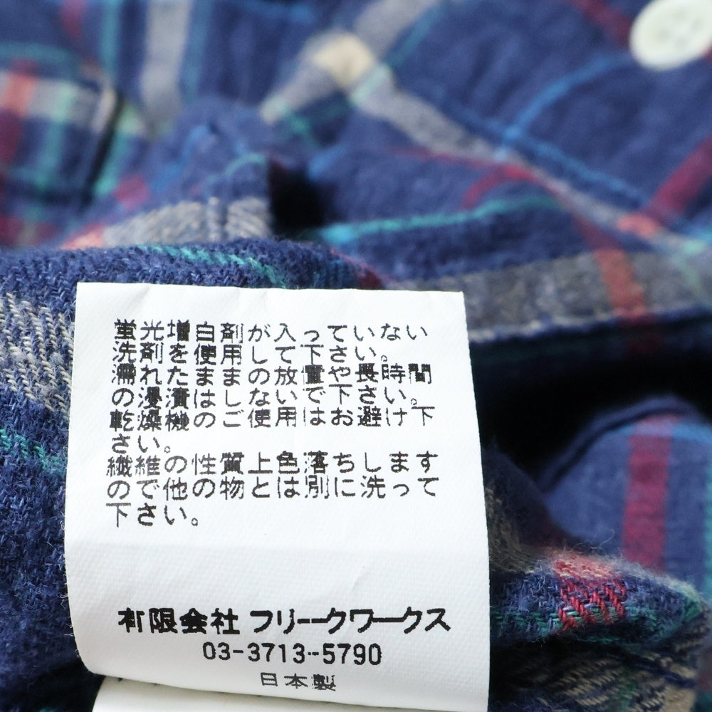 FDMTL(ファンダメンタル) チェック 長袖シャツ マルチカラー