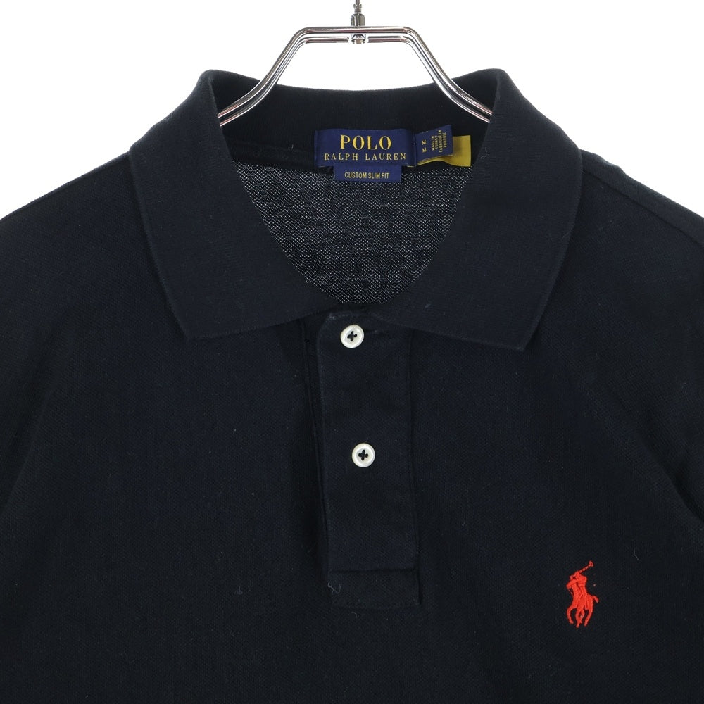 POLO RALPH LAUREN(ポロラルフローレン) ロゴ刺繍 ポロシャツ ブラック