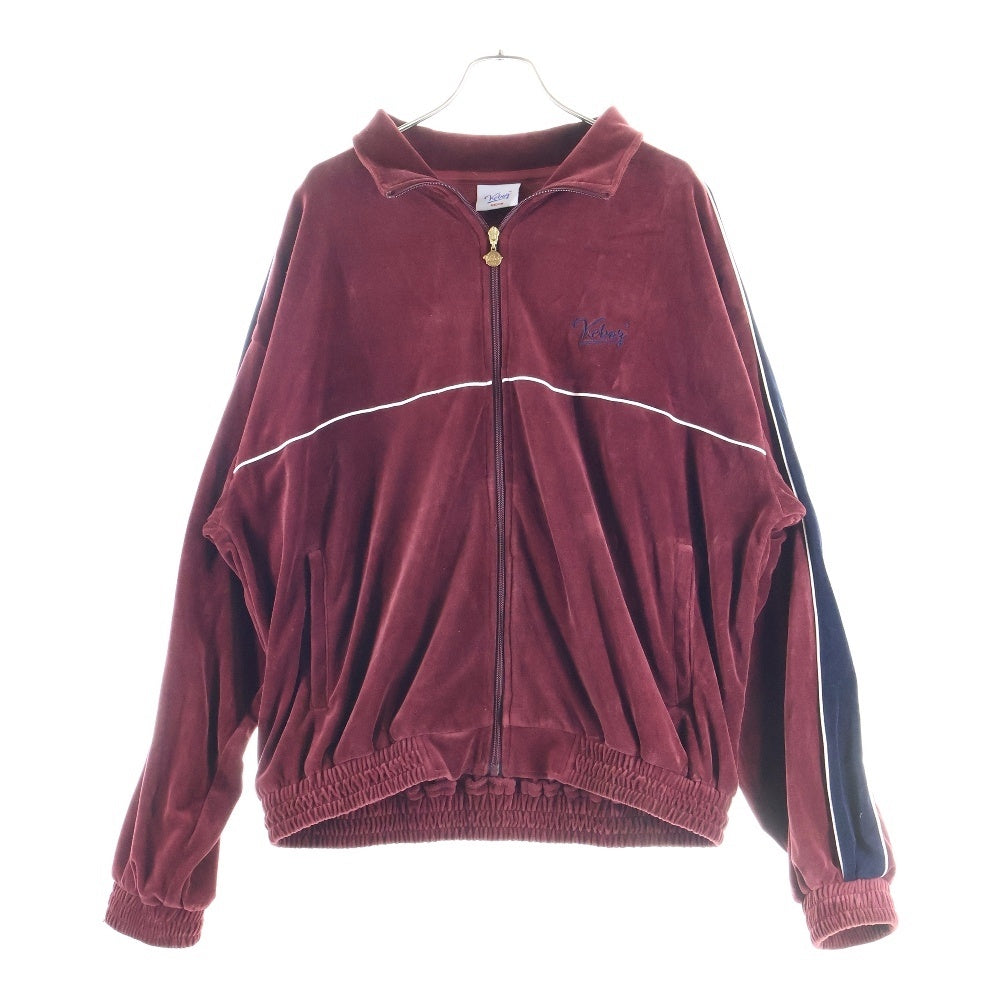 KEBOZ(ケボズ) ロゴ刺繍 トラックジャケット ワインレッド
