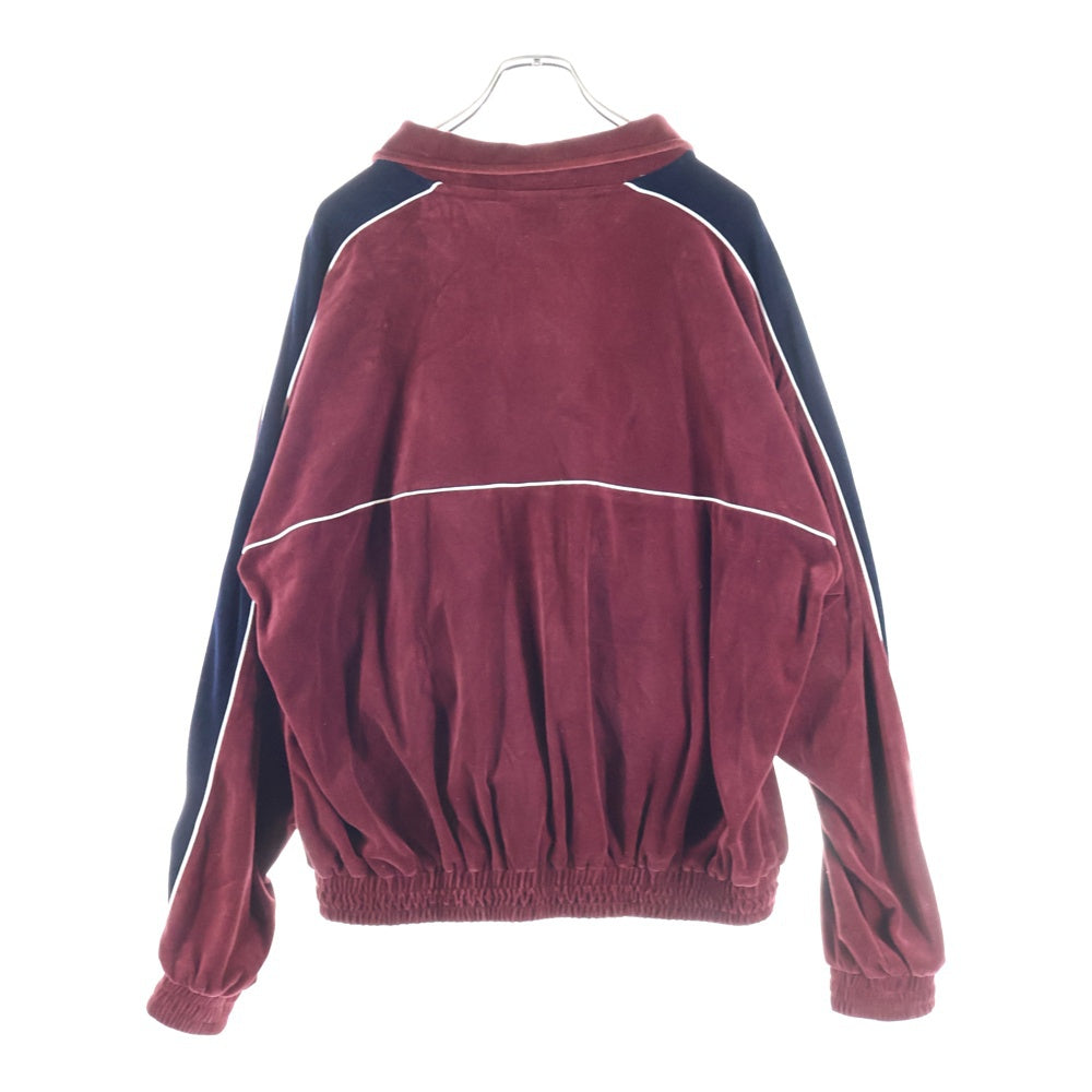 KEBOZ(ケボズ) ロゴ刺繍 トラックジャケット ワインレッド