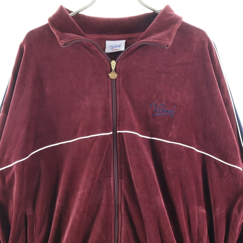 KEBOZ(ケボズ) ロゴ刺繍 トラックジャケット ワインレッド