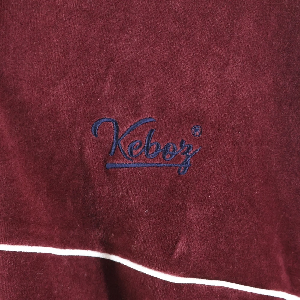 KEBOZ(ケボズ) ロゴ刺繍 トラックジャケット ワインレッド