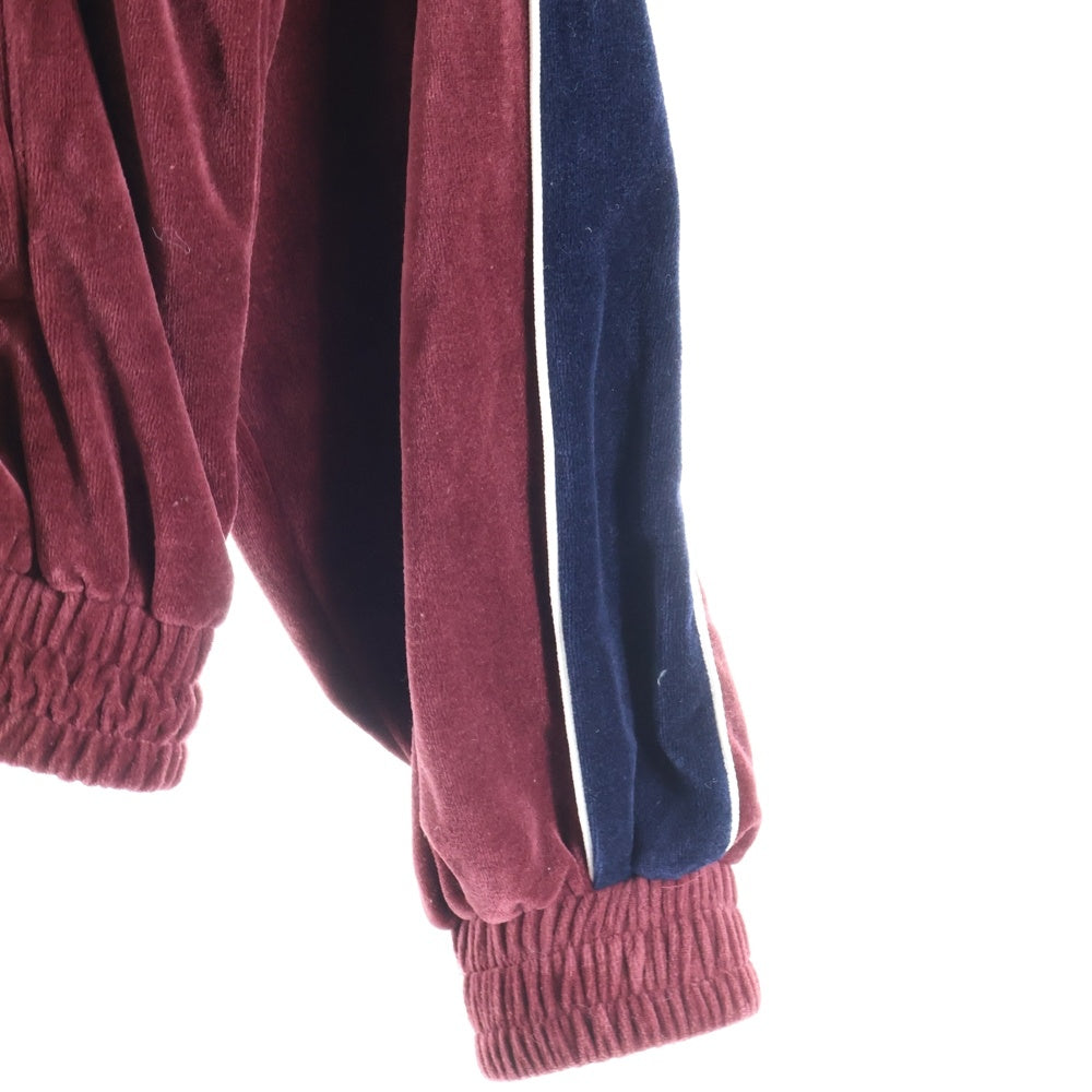 KEBOZ(ケボズ) ロゴ刺繍 トラックジャケット ワインレッド