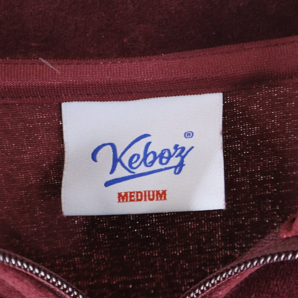 KEBOZ(ケボズ) ロゴ刺繍 トラックジャケット ワインレッド