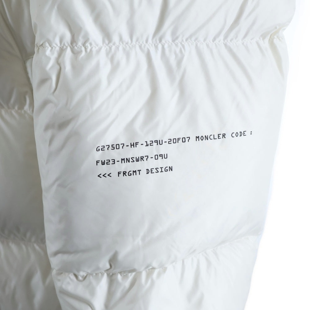 MONCLER(モンクレール) ×FRAGMENT DESIGN フラグメント ダウンジャケット アイボリー I209U1A00003 M3078