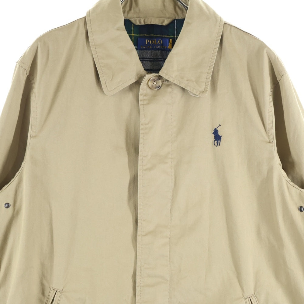 POLO RALPH LAUREN(ポロラルフローレン) ロゴ刺繍 ステンカラーコート ベージュ