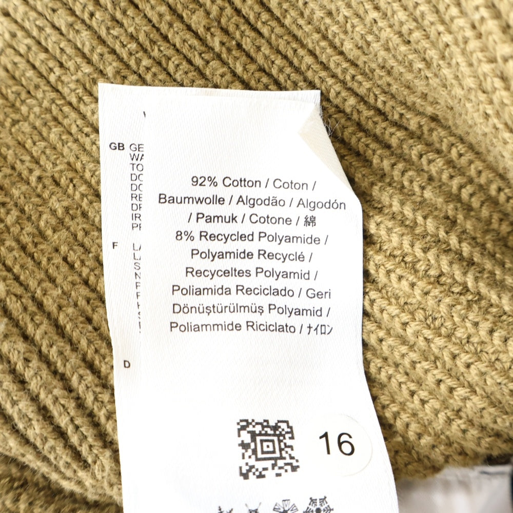 FRED PERRY(フレッドペリー) ロゴ刺繍 Vネック ニットセーター ブラウン