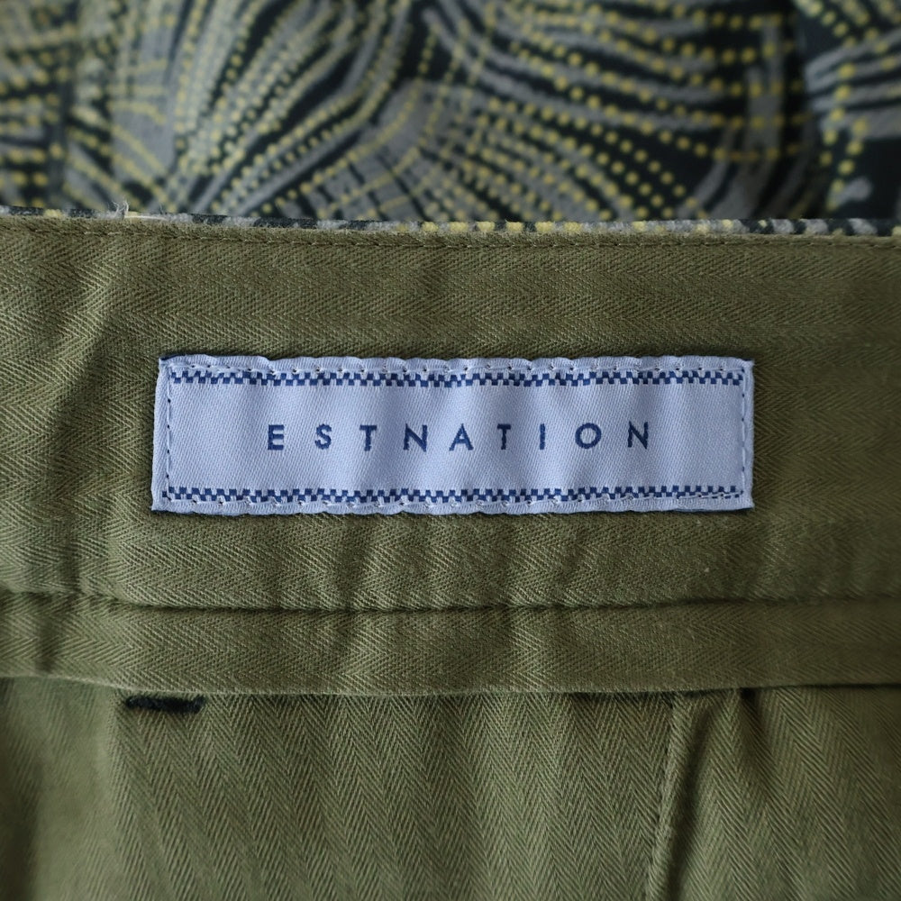 ESTNATION(エストネーション) 総柄 ハーフパンツ グリーン