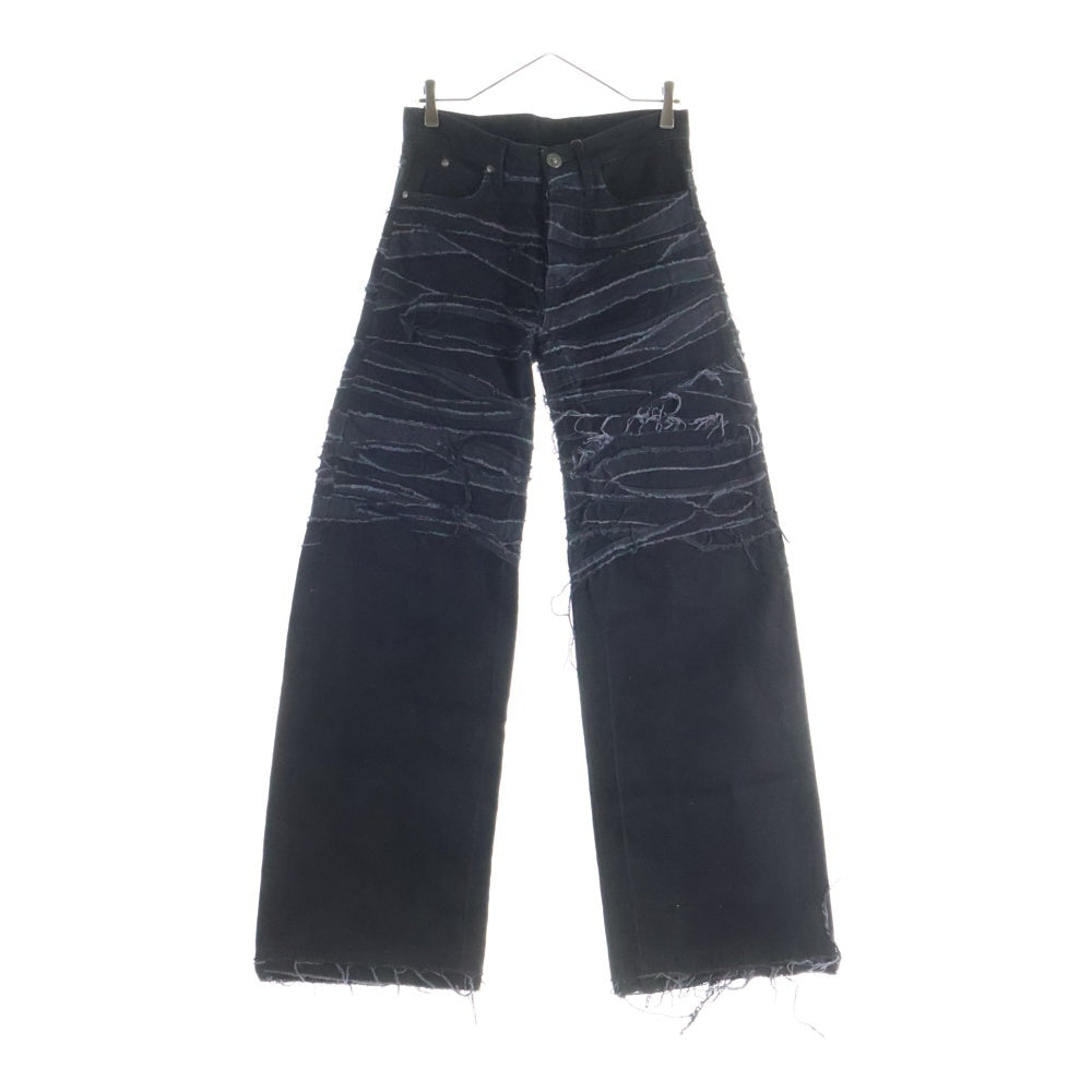 NO BRAND(ノーブランド) PARADOXE CRUDE BAGGY JEANS クルードバギージーンズ 36 ブラック デニム