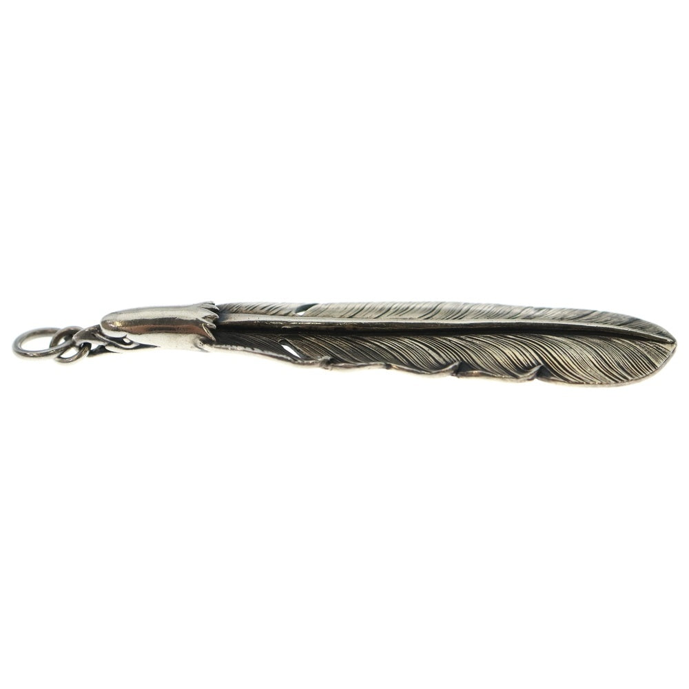 LARRY SMITH(ラリースミス) EAGLE HEAD FEATHER PENDANT RIGHT イーグルヘッド フェザー ペンダントトップ シルバー 右向き