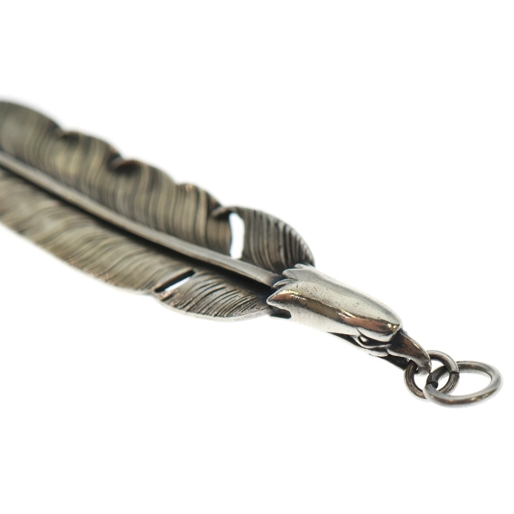 LARRY SMITH(ラリースミス) EAGLE HEAD FEATHER PENDANT RIGHT イーグルヘッド フェザー ペンダントトップ シルバー 右向き