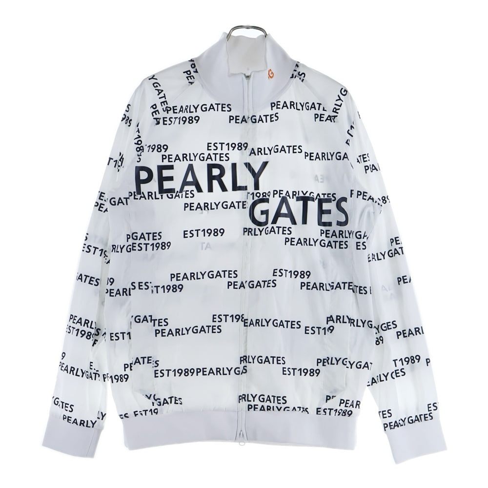 PEARLY GATES(パーリーゲイツ) 総柄ナイロンジャケット ホワイト