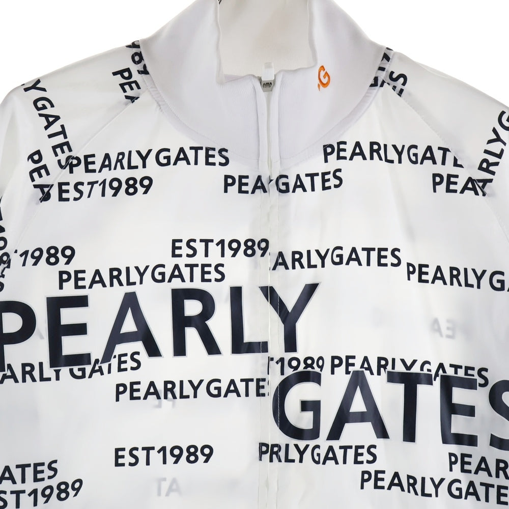 PEARLY GATES(パーリーゲイツ) 総柄ナイロンジャケット ホワイト