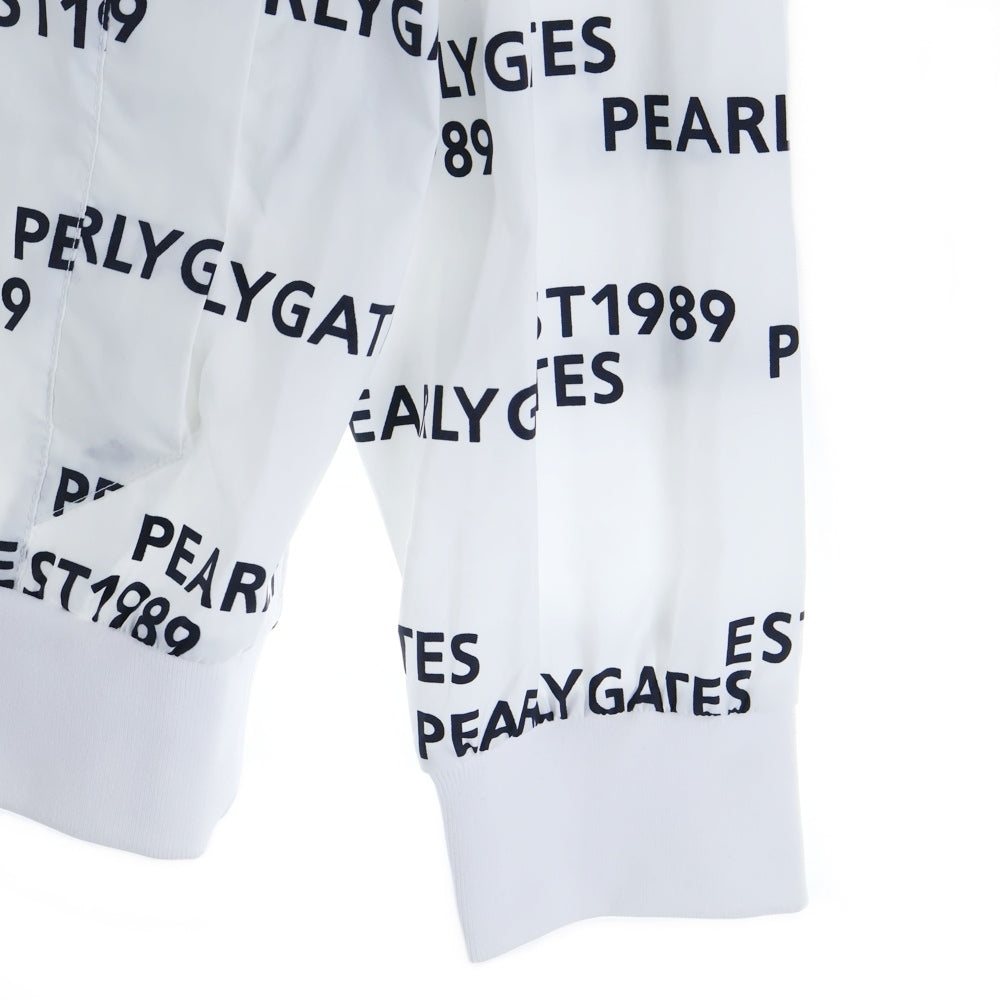 PEARLY GATES(パーリーゲイツ) 総柄ナイロンジャケット ホワイト