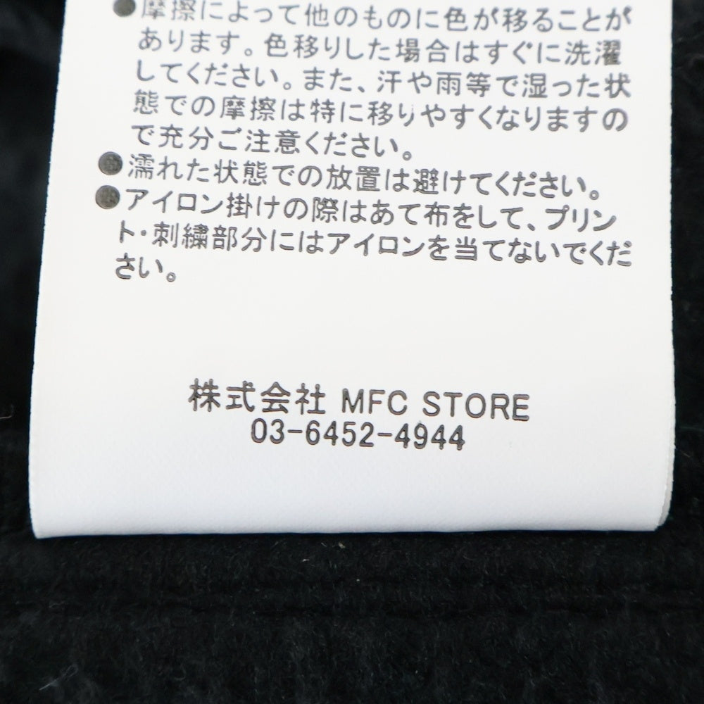 EXAMPLE(エグザンプル) Peace Be With You グラフィック刺繍 ロゴスウェットパンツ ブラック