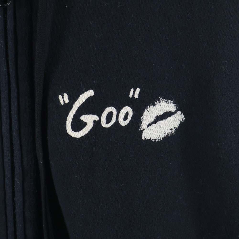 HYSTERIC GLAMOUR(ヒステリックグラマー) ×SONIC YOUTH バックプリント ジップフーディ 02231CF04 ブラック