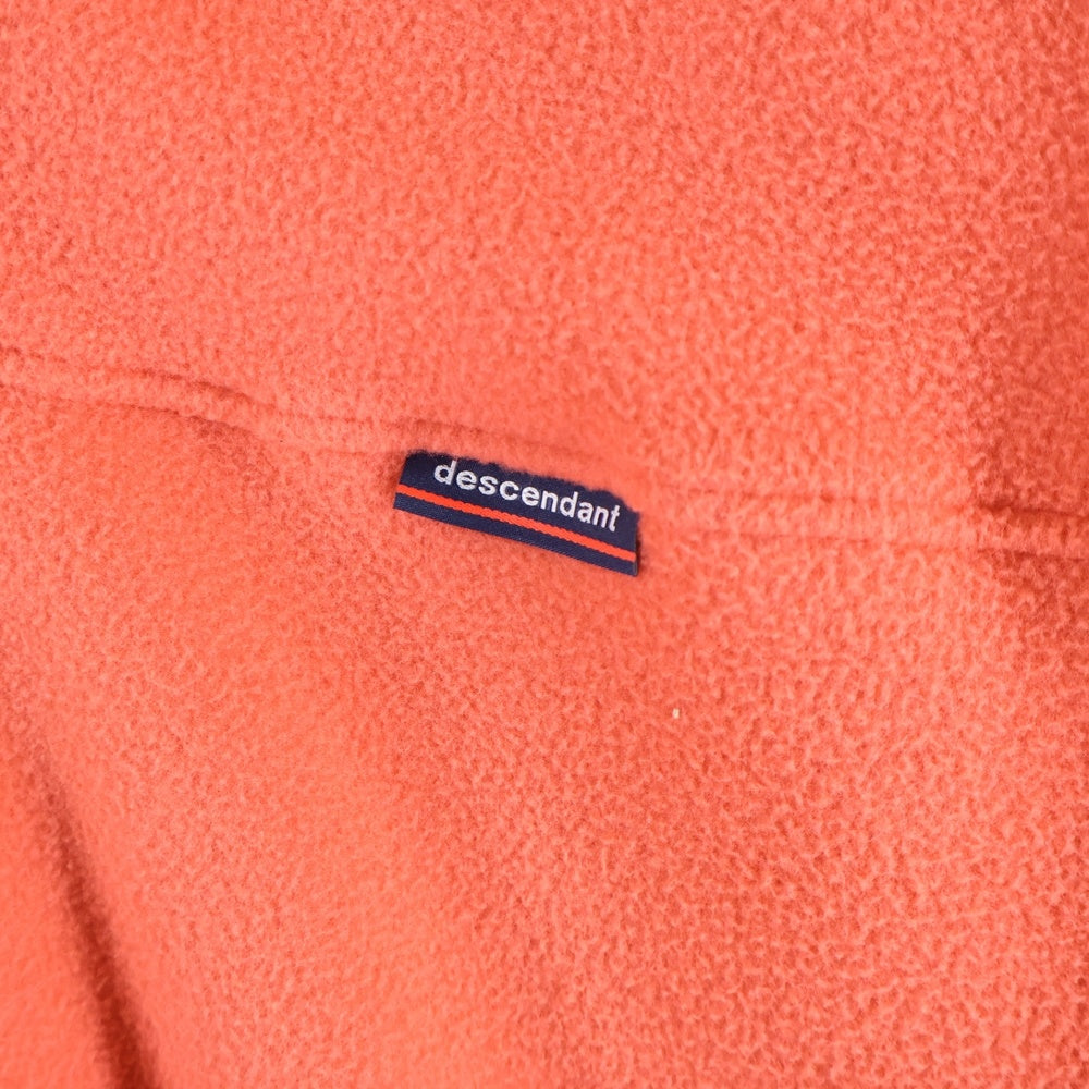 DESCENDANT(ディセンダント) 23AW HUMMING FLEECE PULLOVER ハミング フリース プルオーバー スナップT ジャケット オレンジ 232ATDS-CSM36