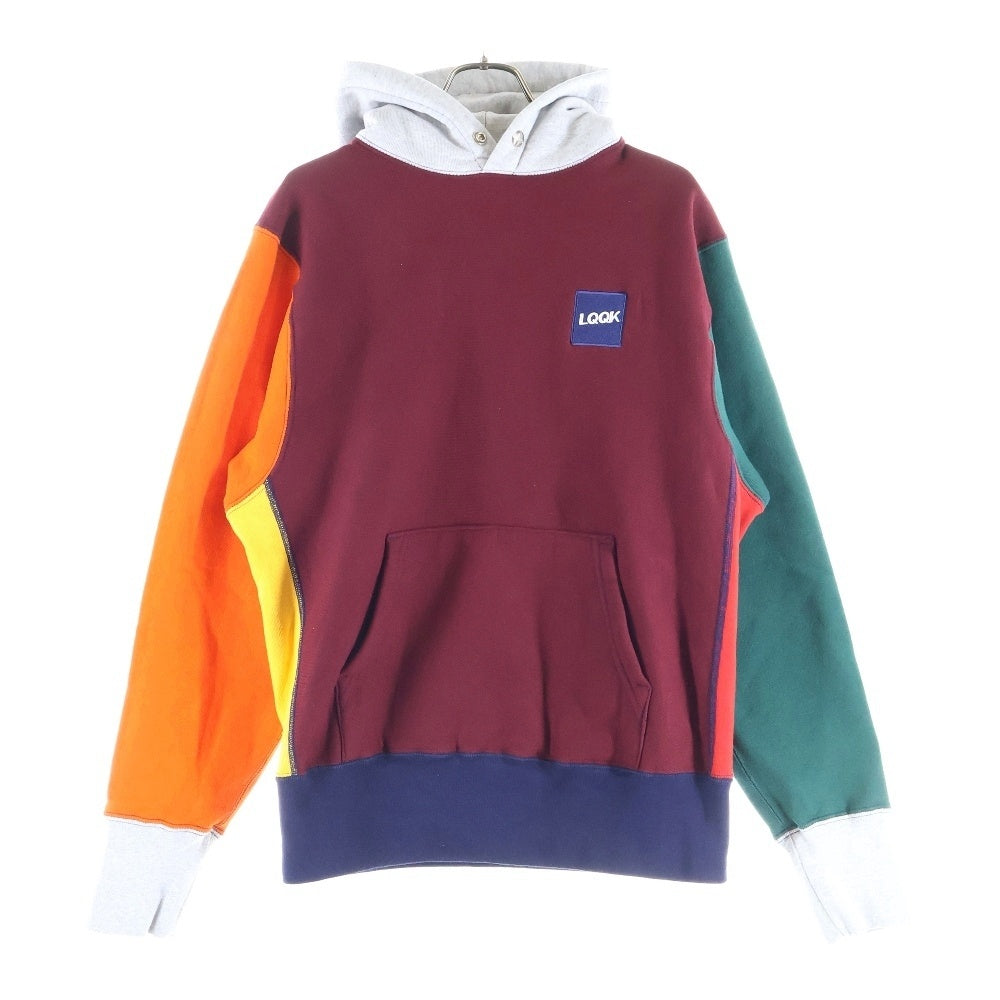 LQQK STUDIO(ルックスタジオ) ロゴワッペン プルオーバーパーカー マルチカラー