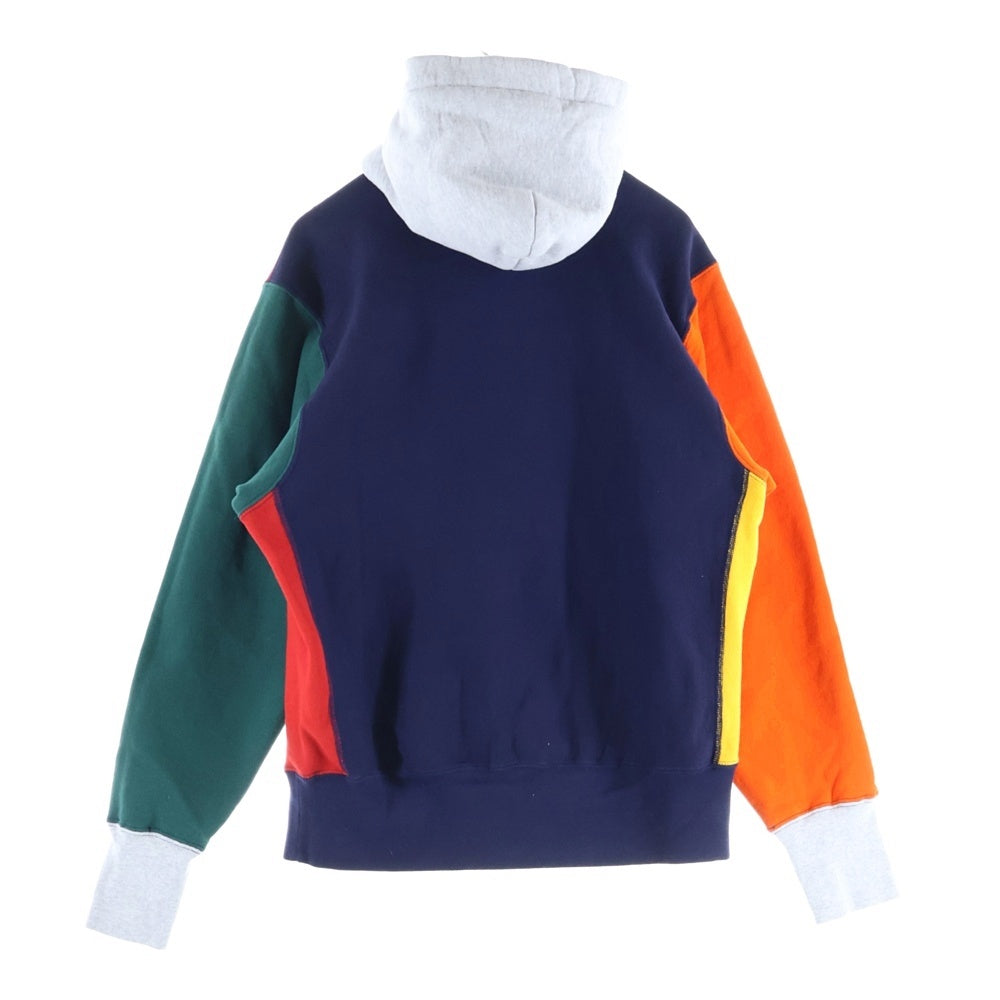 LQQK STUDIO(ルックスタジオ) ロゴワッペン プルオーバーパーカー マルチカラー