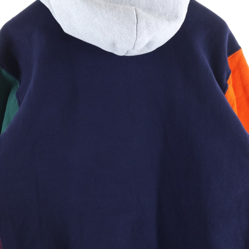 LQQK STUDIO(ルックスタジオ) ロゴワッペン プルオーバーパーカー マルチカラー