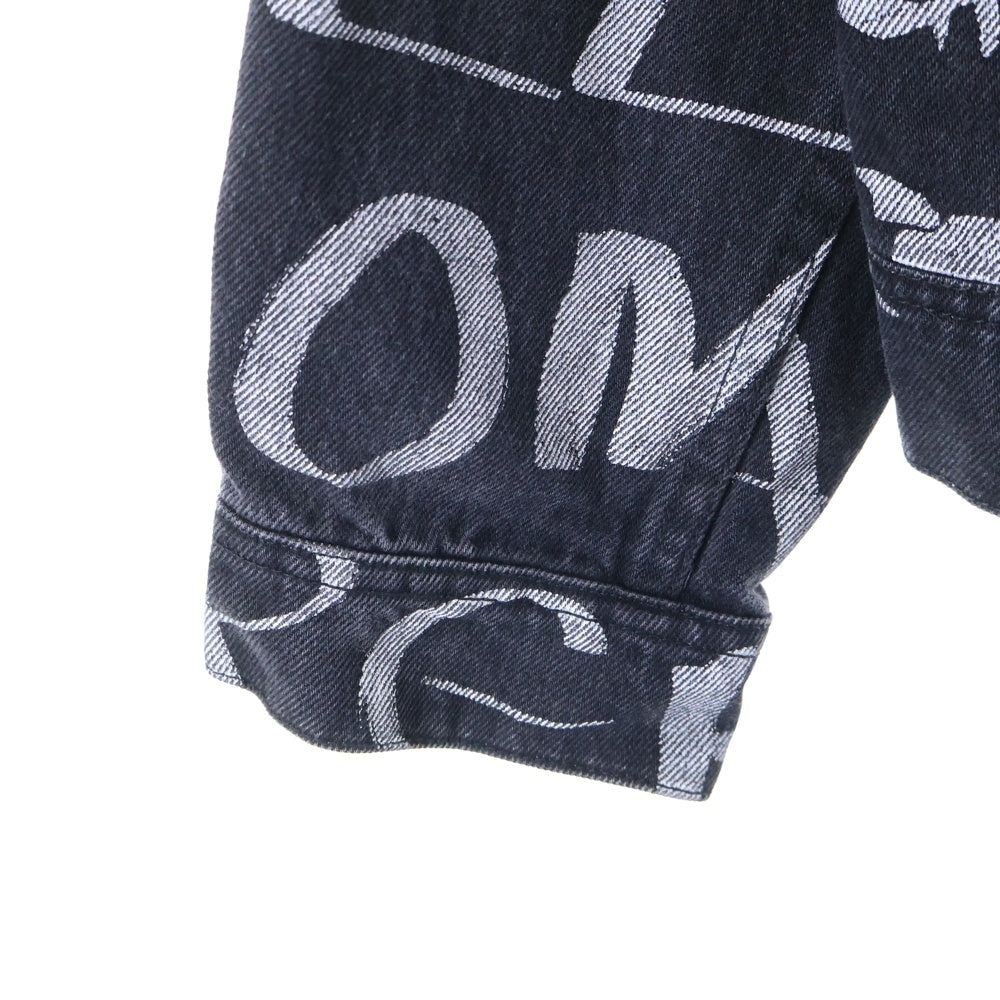 SUPREME(シュプリーム) 20AW Black Ark Denim Trucker Jacket 総柄 デニムジャケット ブラック