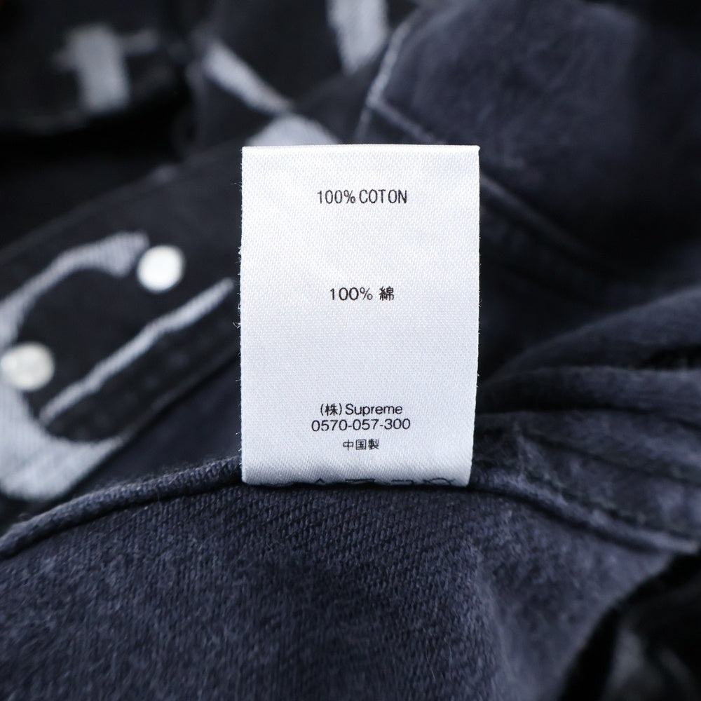 SUPREME(シュプリーム) 20AW Black Ark Denim Trucker Jacket 総柄 デニムジャケット ブラック