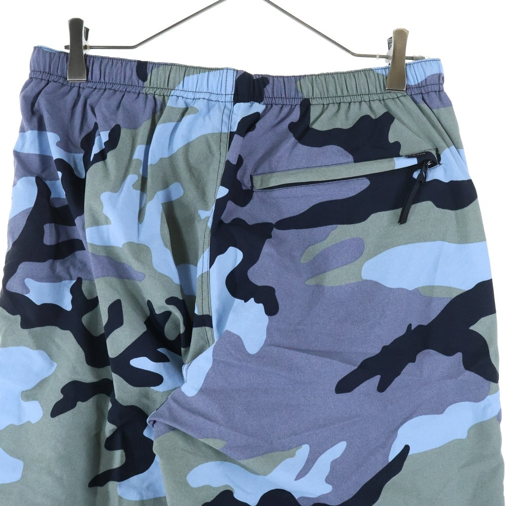 SUPREME(シュプリーム) 18SS Warm Up Pant Blue Camo ウォームアップ カモ柄 ナイロンパンツ ブルー/グレー