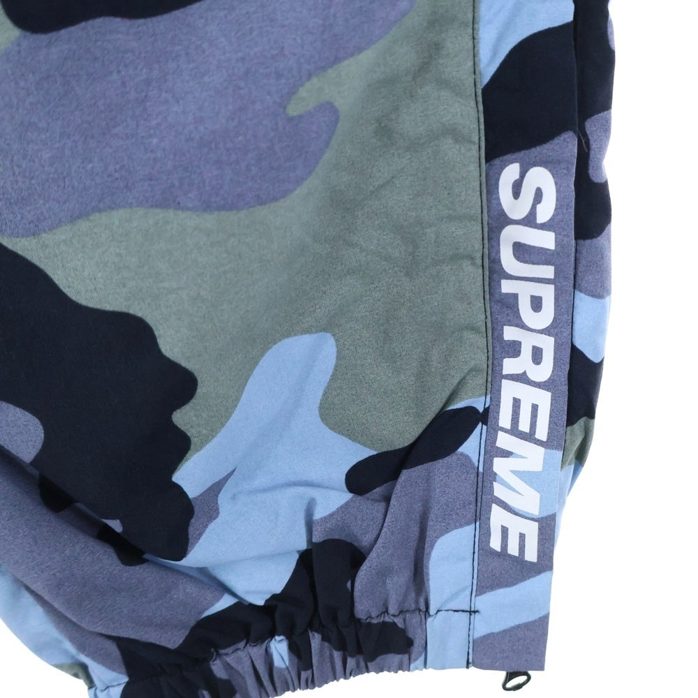 SUPREME(シュプリーム) 18SS Warm Up Pant Blue Camo ウォームアップ カモ柄 ナイロンパンツ ブルー/グレー