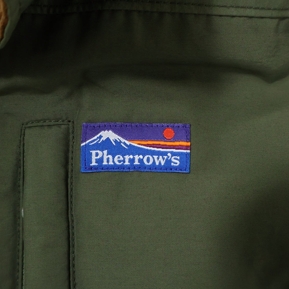 PHERROW'S(フェローズ) 20AW マウンテン 40クロスダウンジャケット カーキ PPDJ1