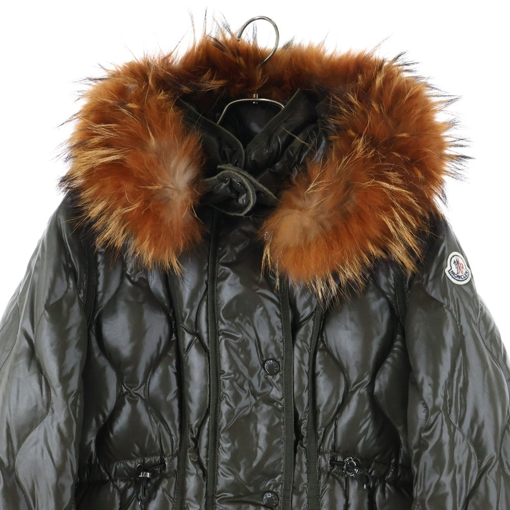 MONCLER(モンクレール) LONTRE ロントレ ロングダウンコート カーキ 220934997425 68950 レディース