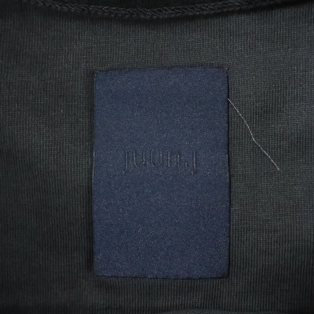 juun.j(ジュン ジェイ) x KIM KEEVER PIGMENT DYED FLOWER GRAPHIC NEW OVER FIT T-SHIRTS ロゴプリント オーバーサイズ クルーネック半袖 Tシャツ ブラック JC5442P543