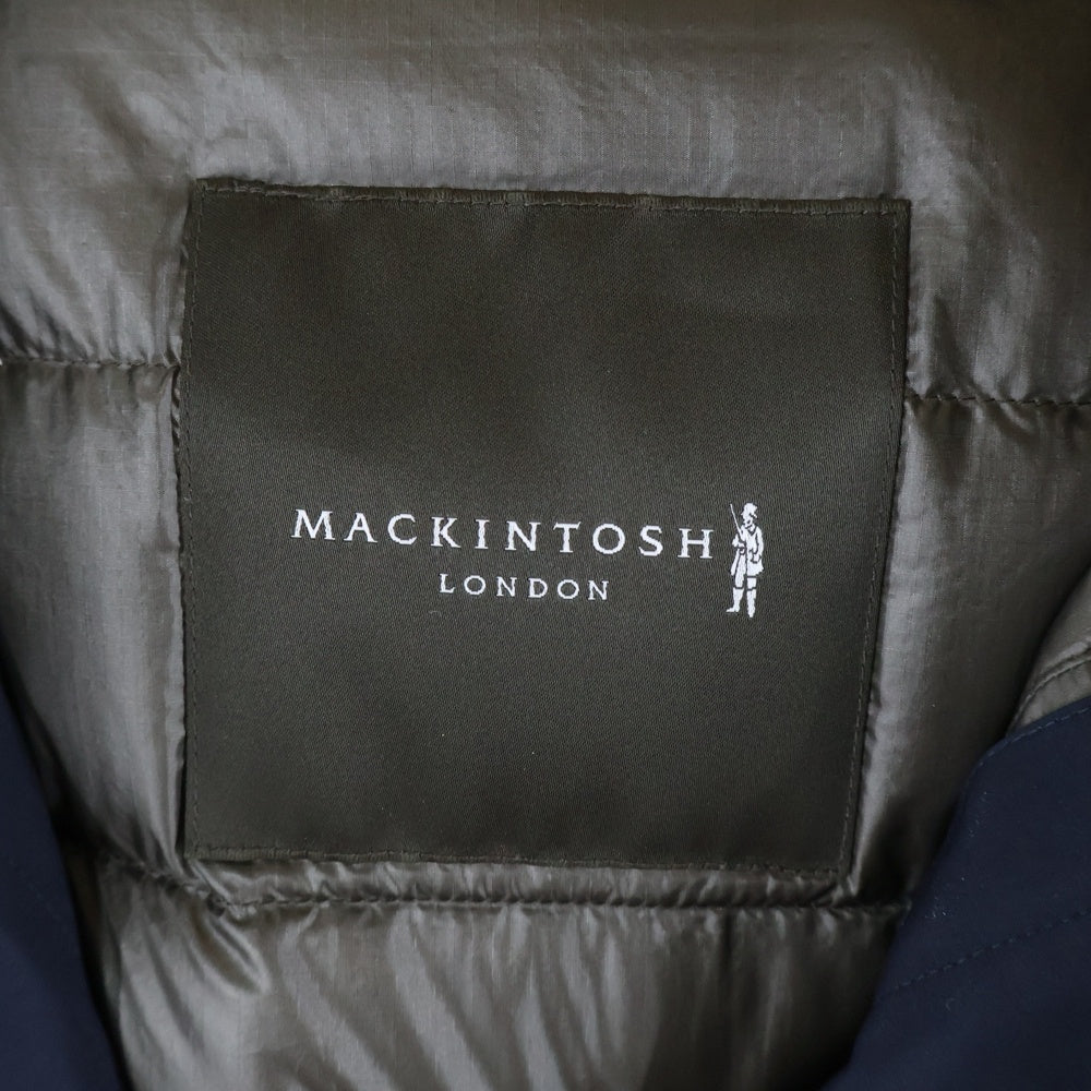 MACKINTOSH(マッキントッシュ) 24AW セミブライト ナイロンツイル フーデット ダウンコート ネイビー G1C09-003-28