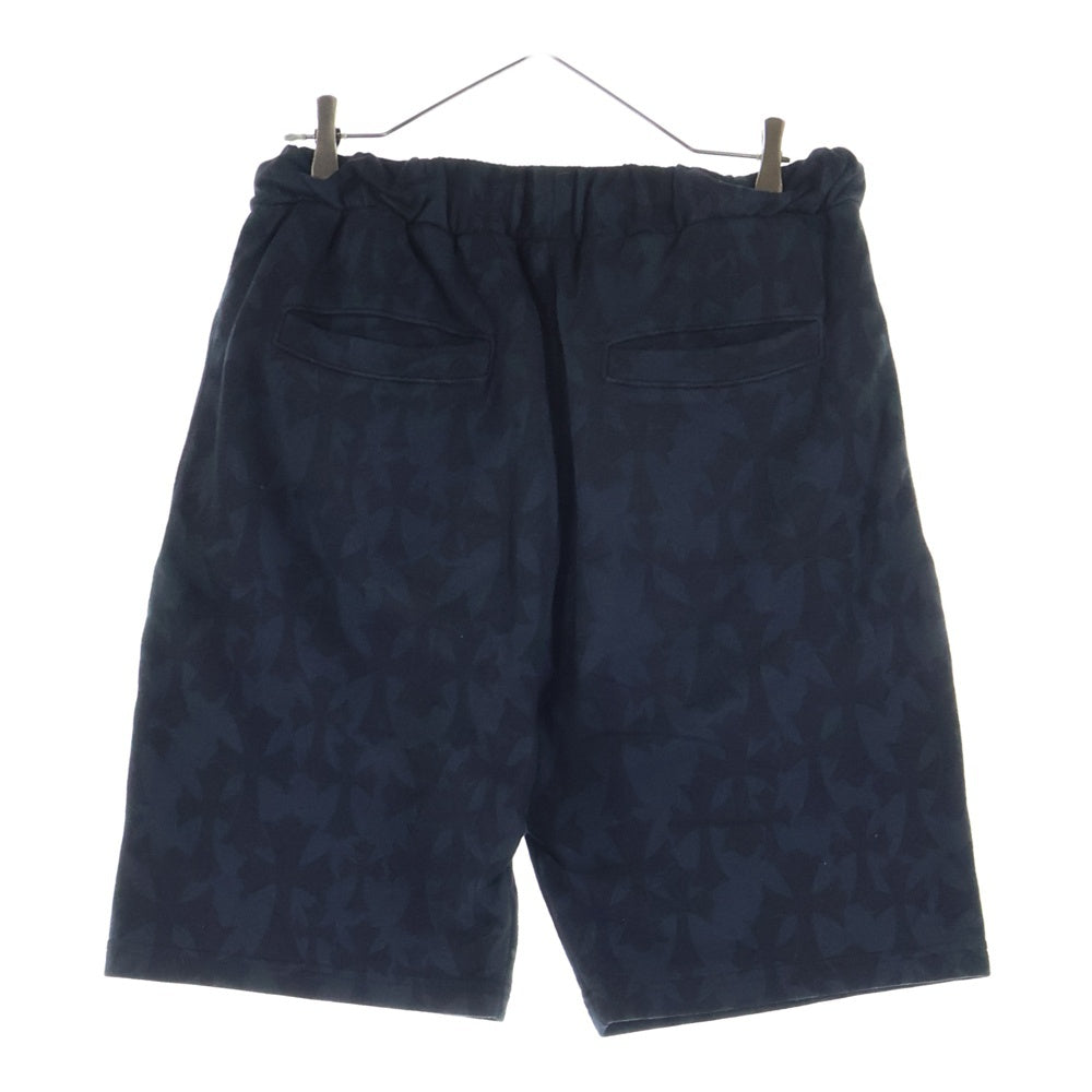 CHROME HEARTS(クロムハーツ) Graveyard Cemetery Cross Half Pants グレイブヤード スウェットハーフパンツ ブラック