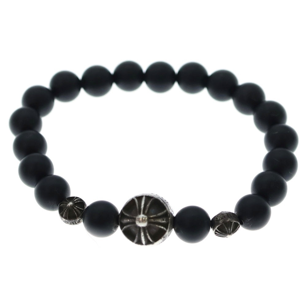 CHROME HEARTS(クロムハーツ) 8mm BEAD 8mmビーズブレス 8mmオニキスビーズブレスレット