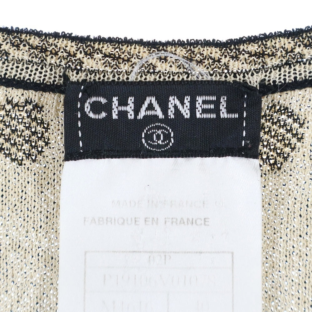 CHANEL(シャネル) フローラル柄 ニットベスト P19106 ブラック レディース