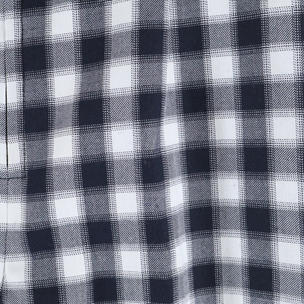 LOUIS VUITTON(ルイヴィトン) 23AW モノグラム ヴィシーチェック スラックスパンツ RW232W 012 FPPA23 ホワイト/ネイビー レディース