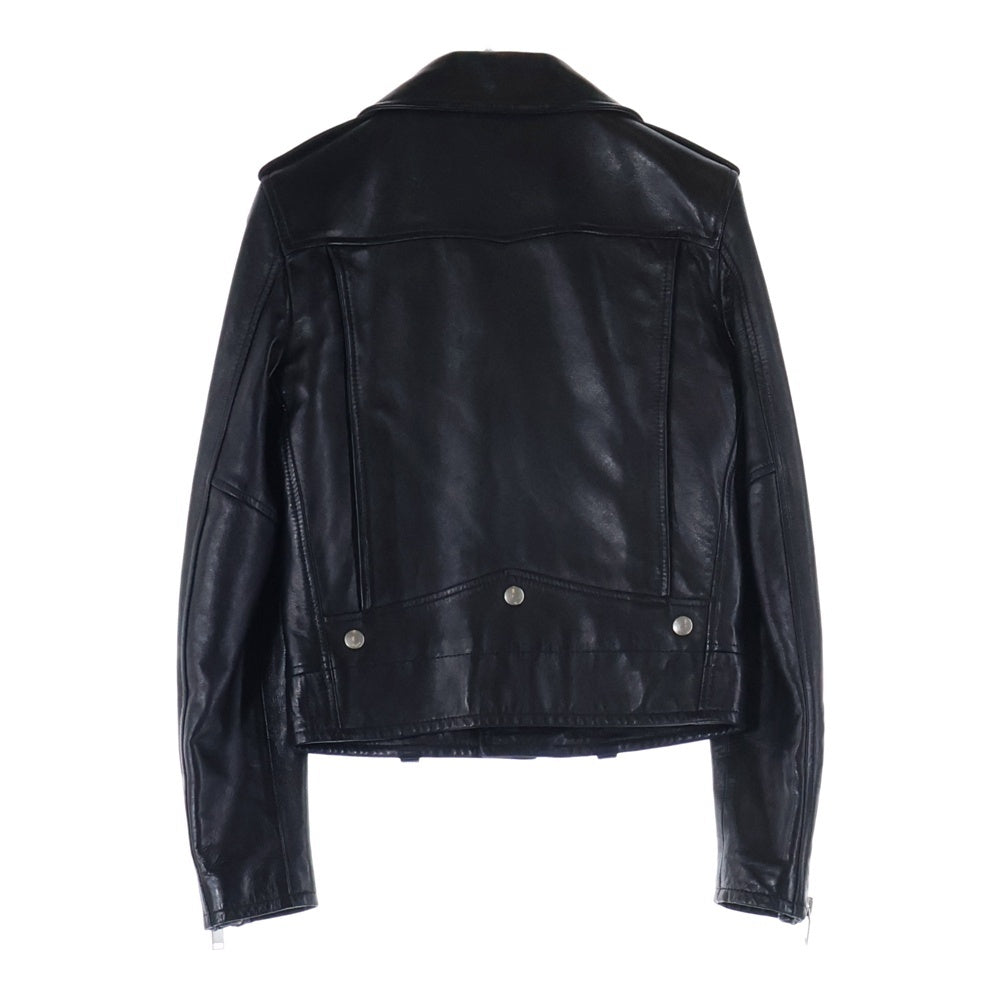 SAINT LAURENT PARIS(サンローランパリ) エディ期 L01 ラムレザー ダブルライダースジャケット 397287 Y5YA2 レディース ブラック
