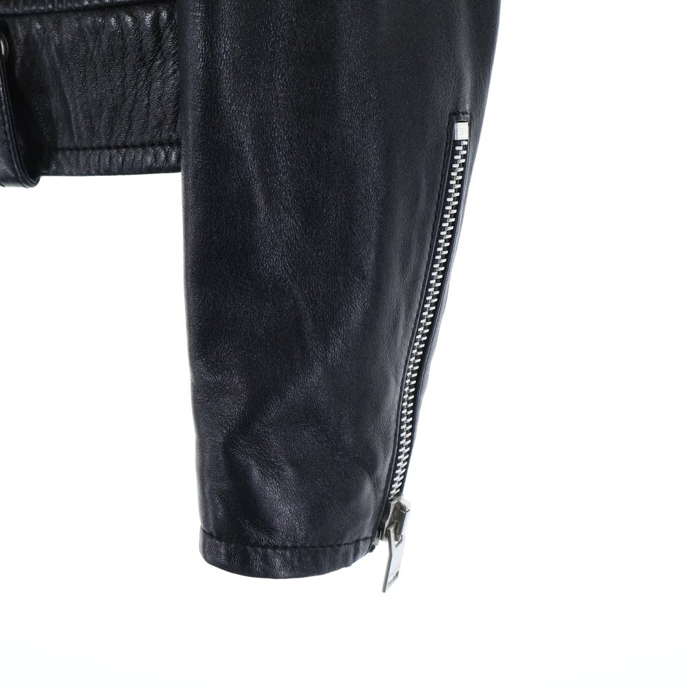 SAINT LAURENT PARIS(サンローランパリ) エディ期 L01 ラムレザー ダブルライダースジャケット 397287 Y5YA2 レディース ブラック