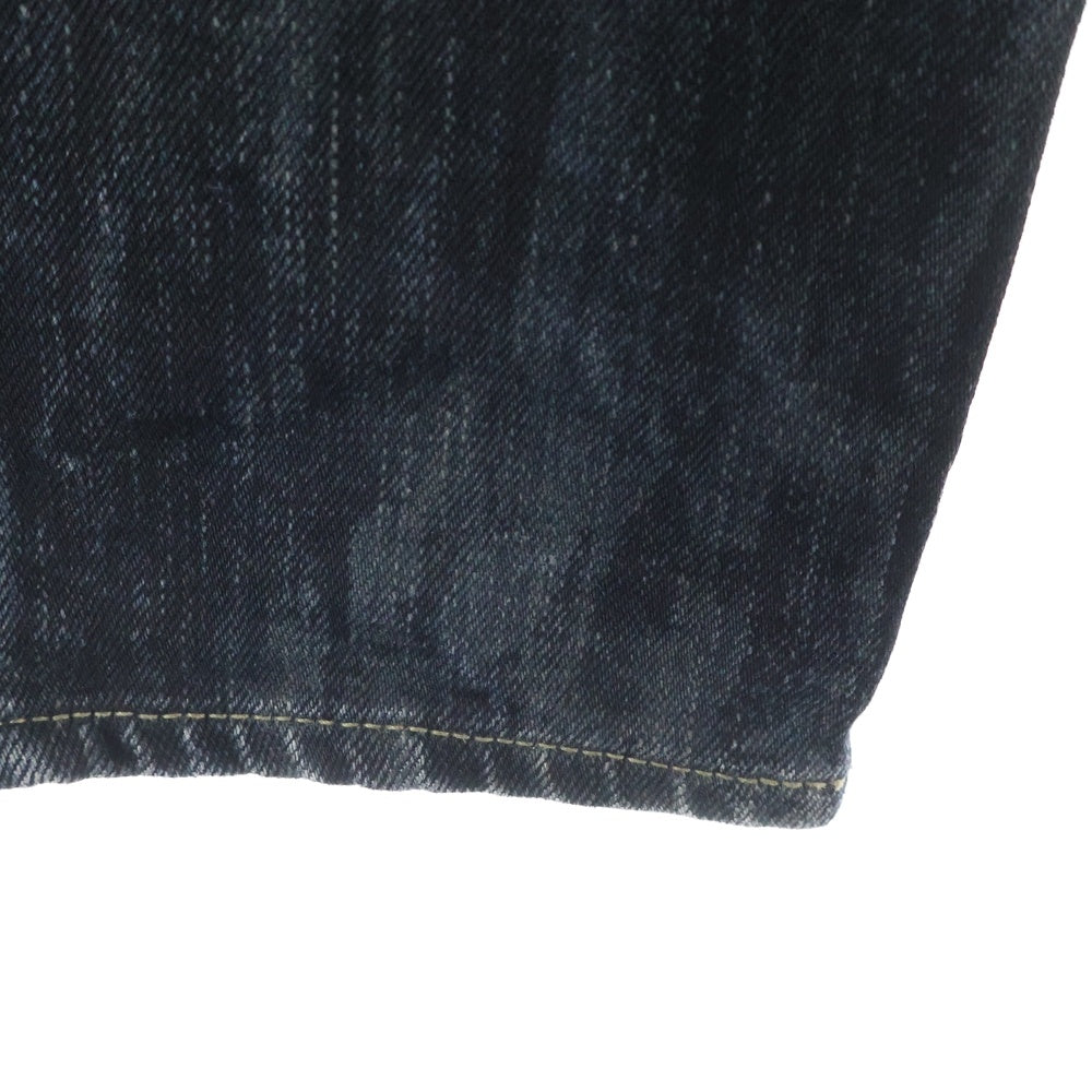 SAINT LAURENT PARIS(サンローランパリ) 14SS エディ期 デストロイデニム スキニーパンツ D02 M/SK-LW ブラックデニム