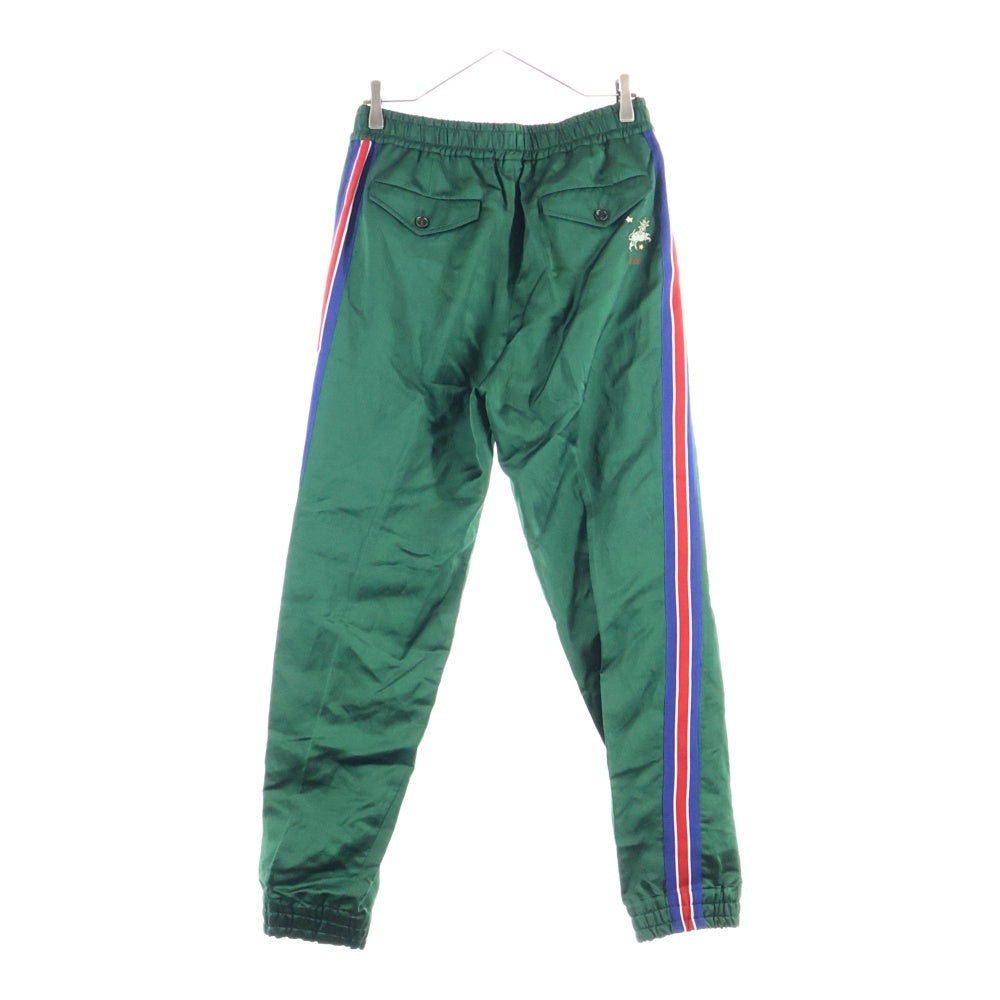 GUCCI(グッチ) サイドライン シルク リラックスイージーパンツ 613019 ZADOW グリーン