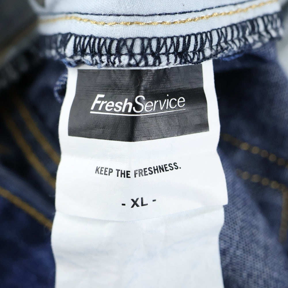 FreshService(フレッシュサービス) CORPORATE DENIM FIVE POCKET PANTS ONEWASH コーポレートデニム ワイドパンツ FSV243-401690B インディゴ