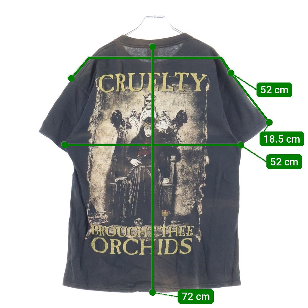 VINTAGE(ヴィンテージ) 00s CRADLE OF FILTH CRUELTY AND THE BEAST クレイドルオブフィルス 両面プリント クルーネック半袖Tシャツ ブラック